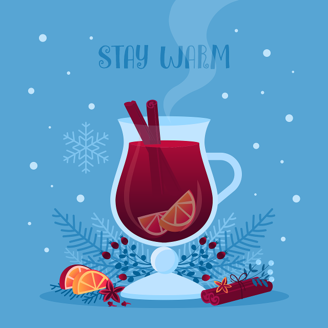 Ein Glühwein zur Erwärmung